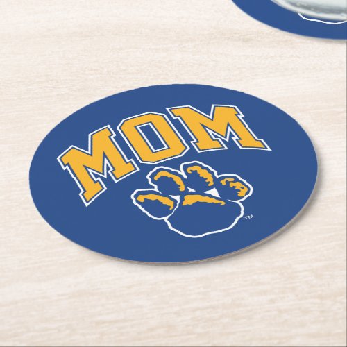 Pitt Mom Round Paper Coaster