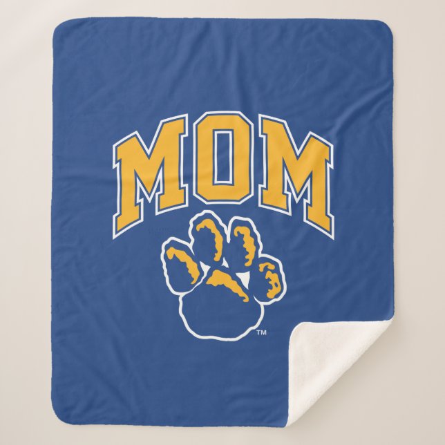Pitt Mom Sherpa Blanket (Front)