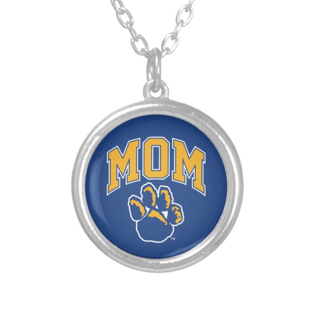 Pitt Mom Silver Plated Necklace (Front)