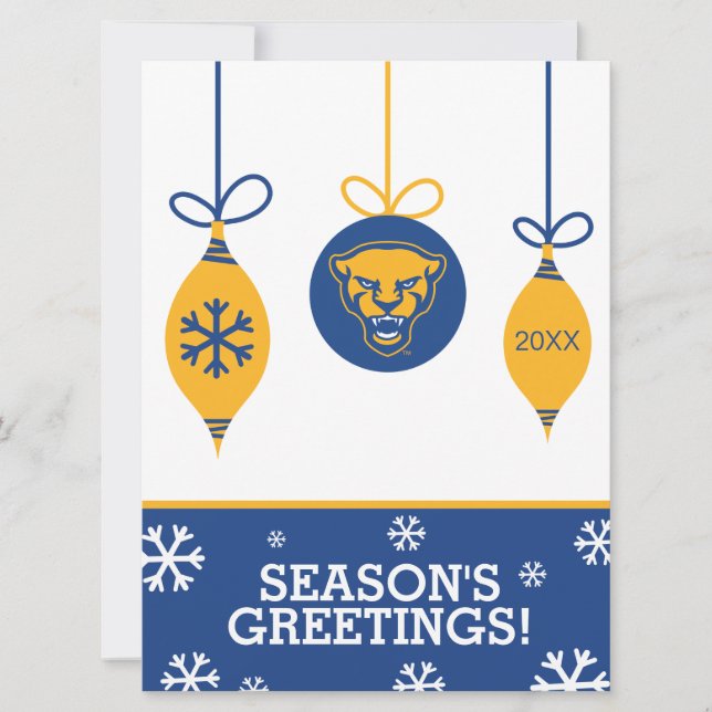 Pitt Panthers Holiday Card (Front)