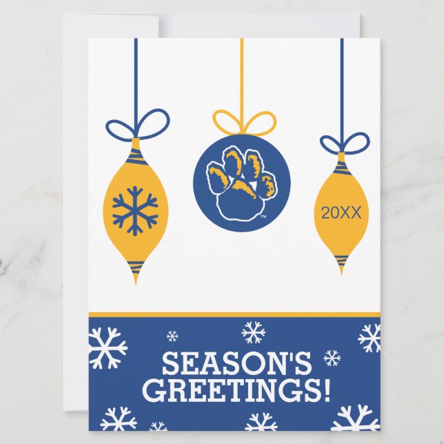 Pitt Panthers Holiday Card (Front)