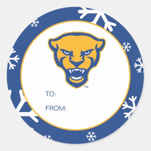Pitt Panthers Holiday Classic Round Sticker