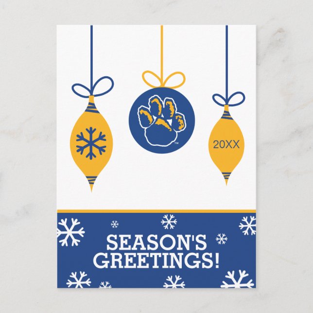 Pitt Panthers Holiday Postcard (Front)
