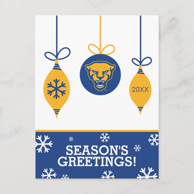 Pitt Panthers Holiday Postcard (Front)