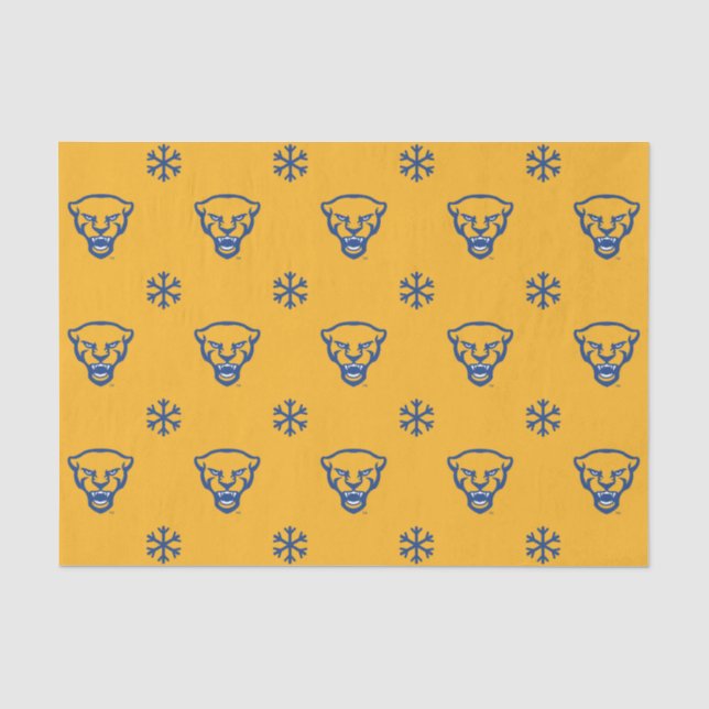 Pitt Panthers Holiday Tissue Paper (Front)