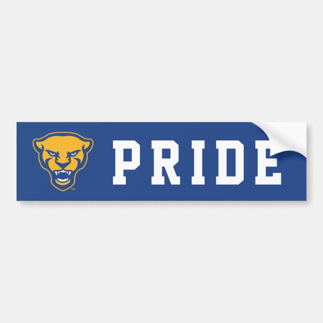 Pitt Panthers Logo Bumper Sticker (Front)