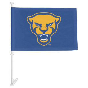 Pitt Panthers Logo Car Flag