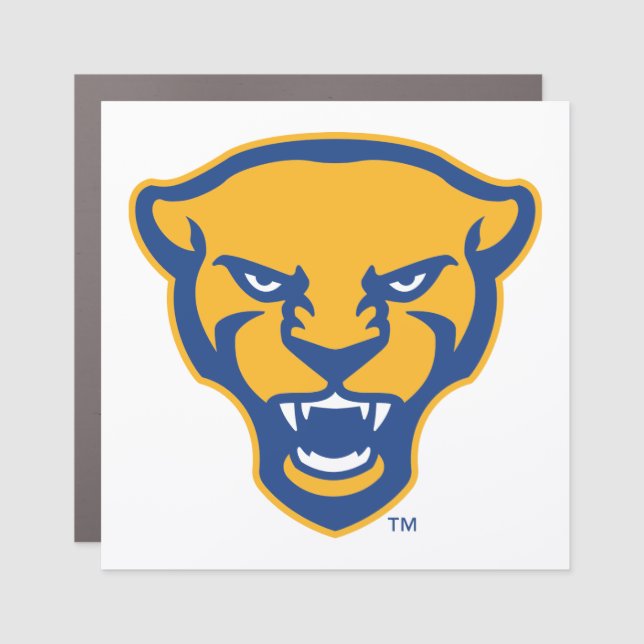 Pitt Panthers Logo Car Magnet (Front)