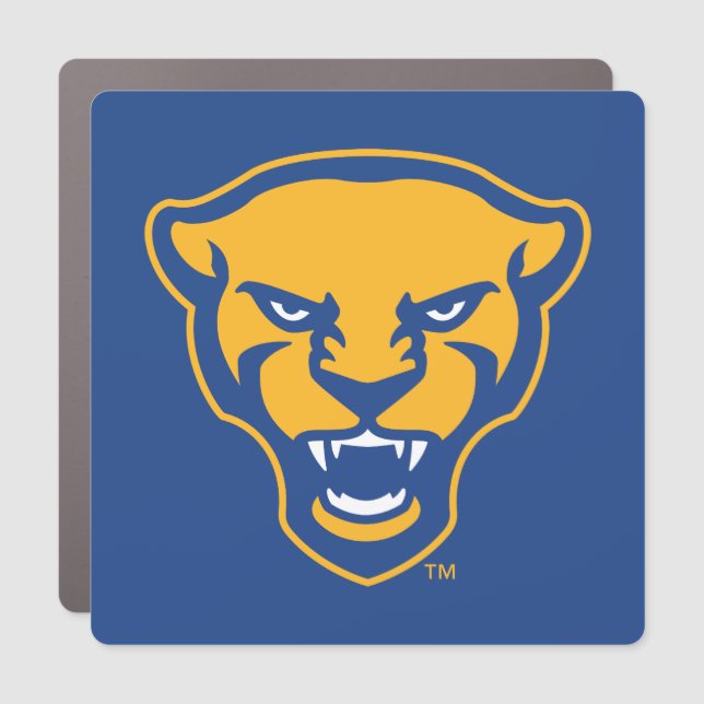 Pitt Panthers Logo Car Magnet (Front)