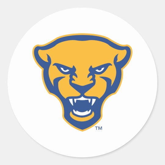 Pitt Panthers Logo Classic Round Sticker | Zazzle.com