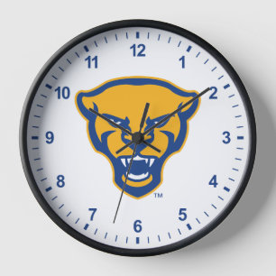 Pitt Panthers Logo Clock