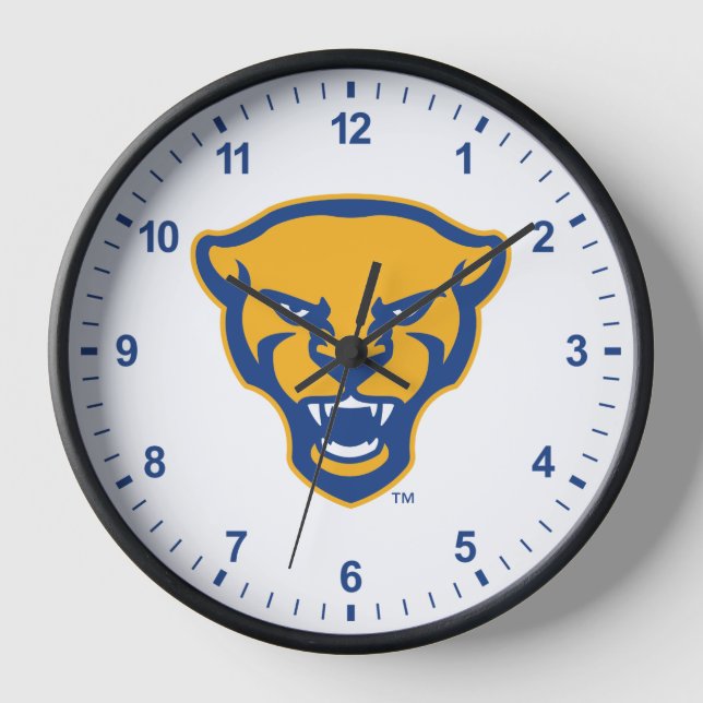 Pitt Panthers Logo Clock (Front)