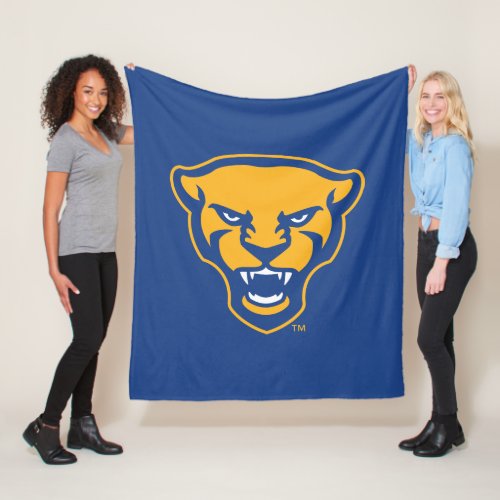 Pitt Panthers Logo Fleece Blanket