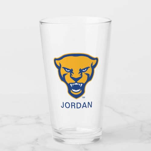 Pitt Panthers Logo Glass