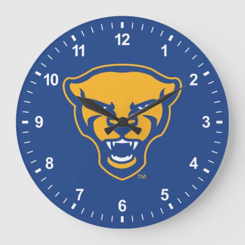 Pitt Panthers Logo Large Clock