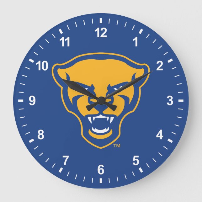 Pitt Panthers Logo Large Clock (Front)