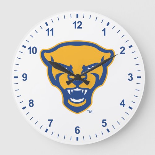 Pitt Panthers Logo Large Clock
