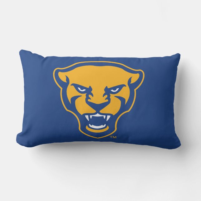 Pitt Panthers Logo Lumbar Pillow (Front)
