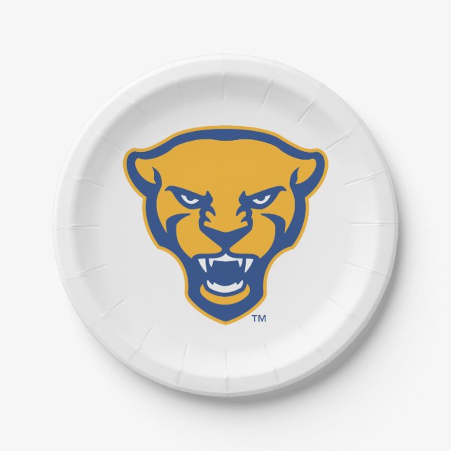 Pitt Panthers Logo Paper Plates (Front)