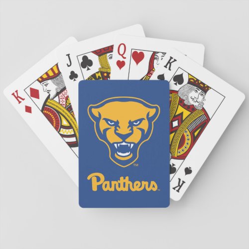 Pitt Panthers Logo Poker Cards