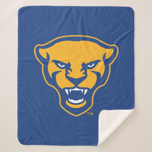 Pitt Panthers Logo Sherpa Blanket