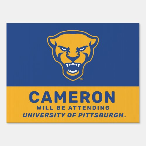 Pitt Panthers Logo Sign