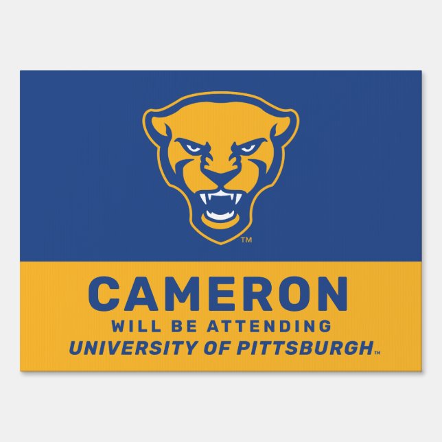 Pitt Panthers Logo Sign (Back)