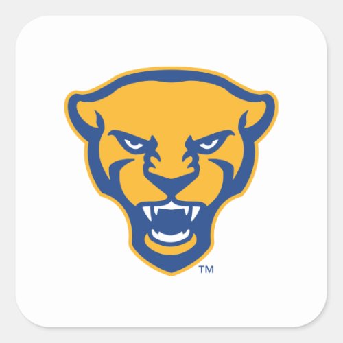 Pitt Panthers Logo Square Sticker