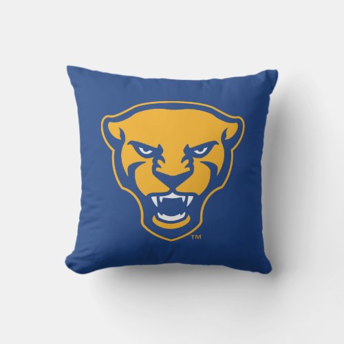 Pitt Panthers Logo Throw Pillow