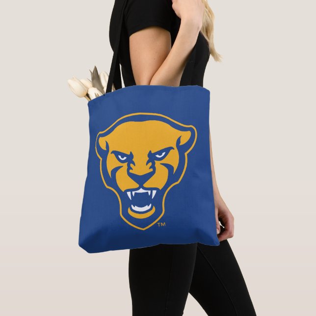 Pitt Panthers Logo Tote Bag (Close Up)