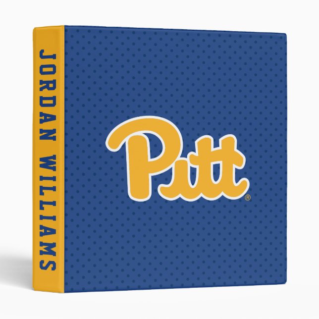 Pitt Polka Dots 3 Ring Binder (Front/Spine)