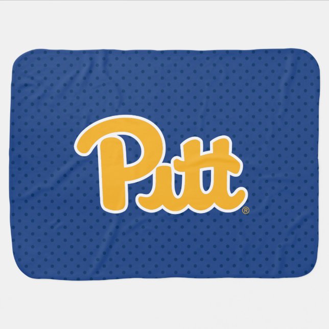 Pitt Polka Dots Baby Blanket (Horizontal)