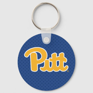 Pitt Polka Dots Keychain