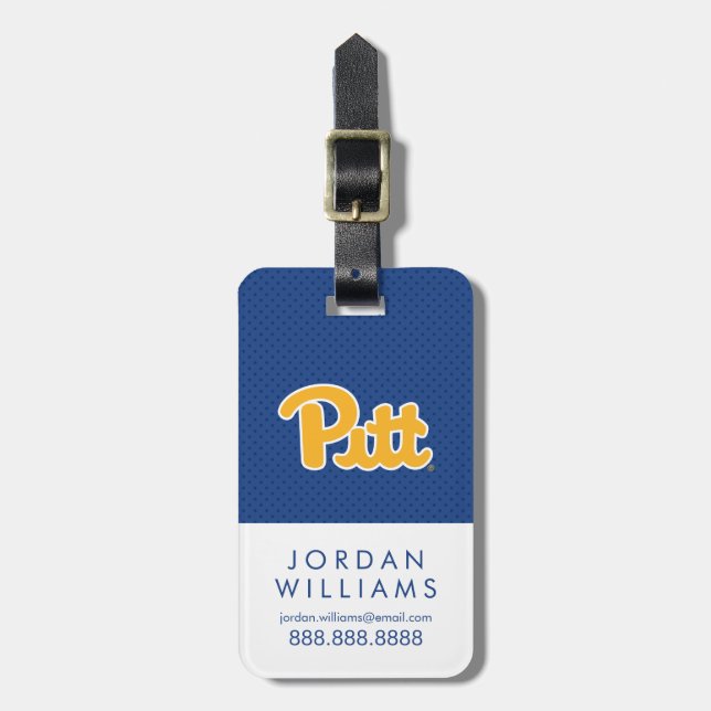 Pitt Polka Dots Luggage Tag (Front Vertical)