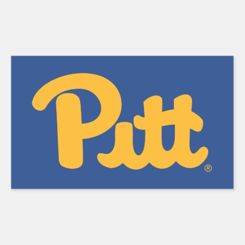 Pitt Rectangular Sticker