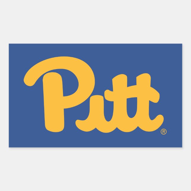 Pitt Rectangular Sticker (Front)