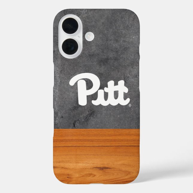 Pitt Slate Wood Case-Mate iPhone Case (Back)