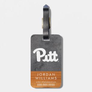 Pitt Slate Wood Luggage Tag