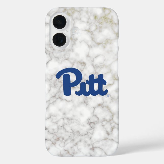 Pitt White Marble Case-Mate iPhone Case (Back)
