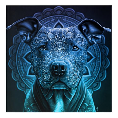 Pittbull Dog Breed Acrylic Print