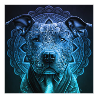Pittbull Dog Breed Photo Print