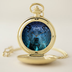 Pittbull Dog Breed Pocket Watch