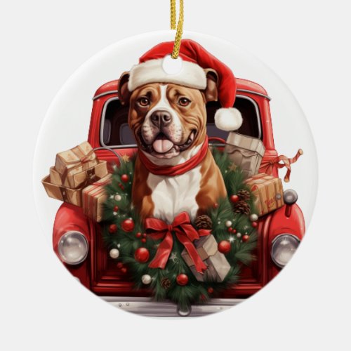 Pittbull Terrier Pitt Bull dog PitBull Ornament