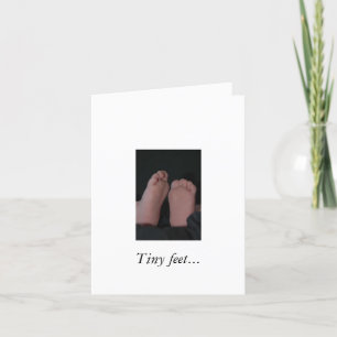 Pitter Patter pregnancy announcement card