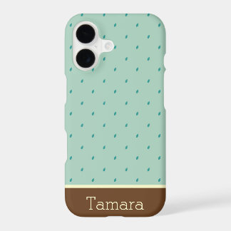 Pitter-Patter Raindrops Monogram iPhone 17 Case