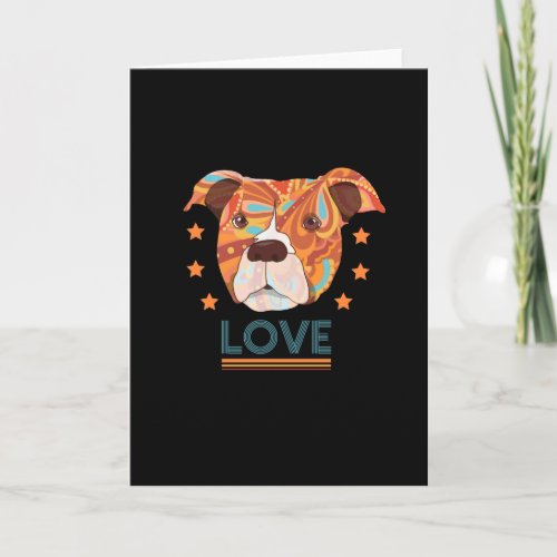 Pittie Dad American Pit Bull Terrier Card