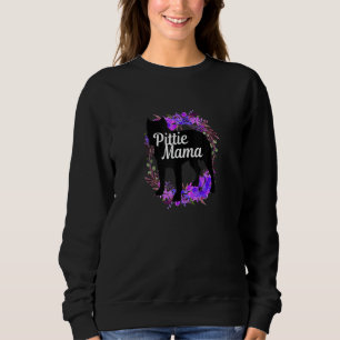 Pittie Mama Pitbull   Pit Bull Dog Mom Mother Sweatshirt