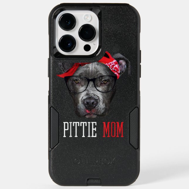 Pittie Mom Pitbull Dog Lovers Mothers Day     Otterbox iPhone Case (Back)