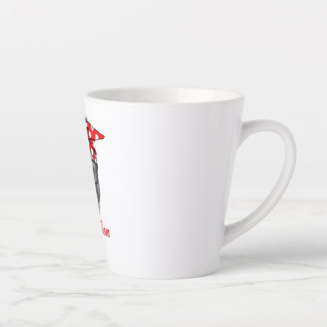 Pittie Mom Shirt for Pitbull Dog Lovers-Mothers Latte Mug (Right)