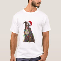 Pittie Pitbull Christmas Lights Xmas Dog Lover